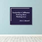 リーダーシップはインフルエンスキャンミニマルバス キャンバスプリント (インサイチュ (ウッドフロア))