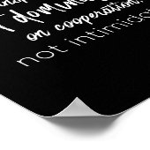 リーダーシップは、支配ではなくインスピレーションに基づいている ポスター (角)