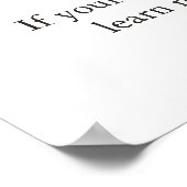 リーダーシップやる気を起こさせるウルフブラック&ホワイト ポスター (角)