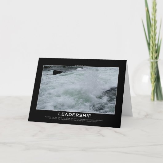 リーダーシップやる気を起こさせるカード カード (正面)