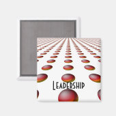 リーダーシップやる気を起こさせるデザイン マグネット (正面/裏面)