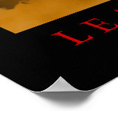 リーダーシップやる気を起こさせるランディングイーグルポスター ポスター (角)