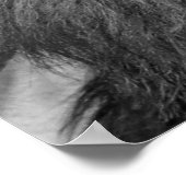 リーダーシップやる気を起こさせるリオンユニーク白黒 ポスター (角)