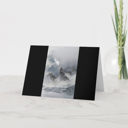 リーダーシップやる気を起こさせる感動的引用文 カード (正面)