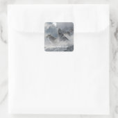 リーダーシップやる気を起こさせる感動的引用文 スクエアシール (バッグ)