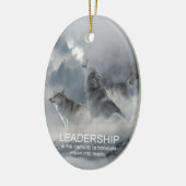 リーダーシップやる気を起こさせる感動的引用文 セラミックオーナメント (左)