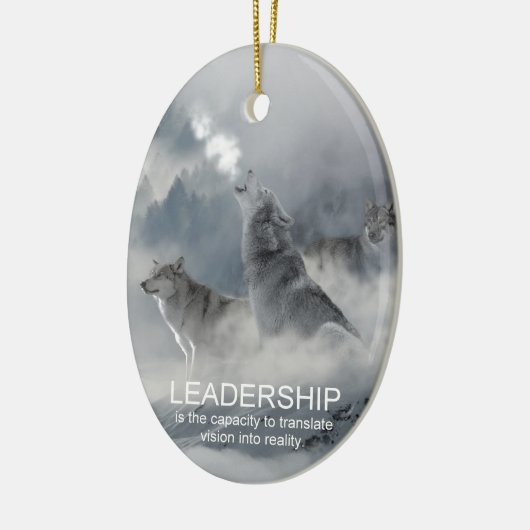 リーダーシップやる気を起こさせる感動的引用文 セラミックオーナメント (左)