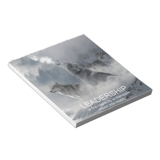 リーダーシップやる気を起こさせる感動的引用文 ノートパッド (アングル)