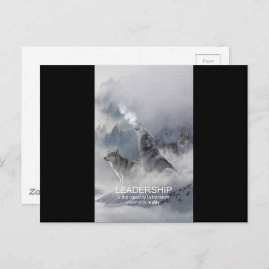 リーダーシップやる気を起こさせる感動的引用文 ポストカード (正面/裏面)