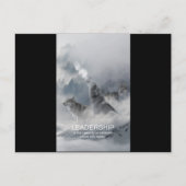 リーダーシップやる気を起こさせる感動的引用文 ポストカード (正面)