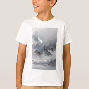 リーダーシップやる気を起こさせる感動的引用文 Tシャツ