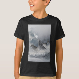 リーダーシップやる気を起こさせる感動的引用文 Tシャツ