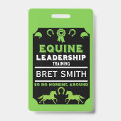 リーダーシップウマ科のトレーニング バッジ (裏面)