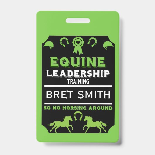 リーダーシップウマ科のトレーニング バッジ (正面)