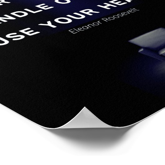 リーダーシップポスター – エラノールルーズベルト引用文 ポスター (角)