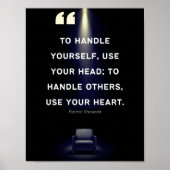 リーダーシップポスター – エラノールルーズベルト引用文 ポスター (正面)