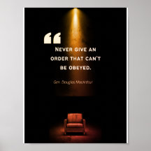 リーダーシップポスター – ダグラス・マッカーサー