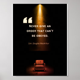リーダーシップポスター – ダグラス・マッカーサー ポスター