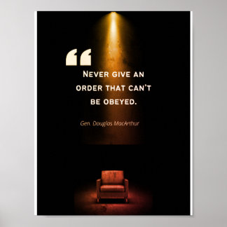 リーダーシップポスター – ダグラス・マッカーサー ポスター