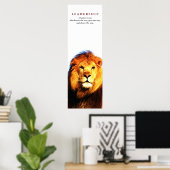 リーダーシップユニーク引用文ライオンポスター ポスター (ホームオフィス)