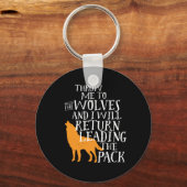 リーダーシップ感動的引用文強いリーダー キーホルダー (正面)