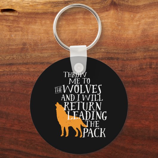 リーダーシップ感動的引用文強いリーダー キーホルダー (正面)