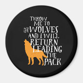 リーダーシップ感動的引用文強いリーダー マグネット (正面)