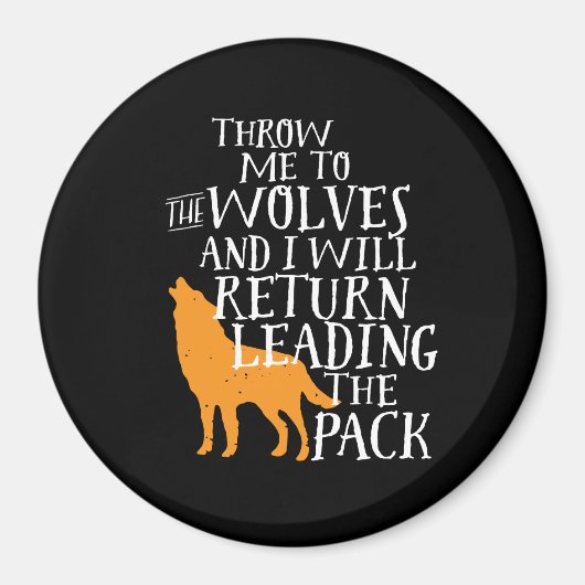 リーダーシップ感動的引用文強いリーダー マグネット (正面)