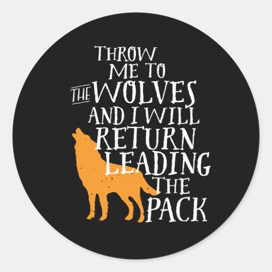 リーダーシップ感動的引用文強いリーダー ラウンドシール (正面)