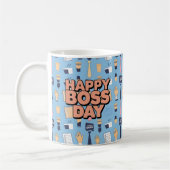 リーダーシップ祝:ボスの日の贈り物とデザイン コーヒーマグカップ (左)