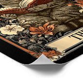 リーダータロットカード猫の本 フローラルムーン ポスター (角)