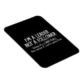 リーダーフおもしろいォロー引用文表現ユーモアの笑い マグネット (右側)