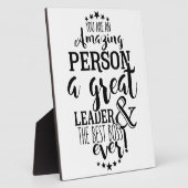 リーダーボス感謝していユー フォトプラーク (側面)