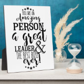 リーダーボス感謝していユー フォトプラーク (側面)