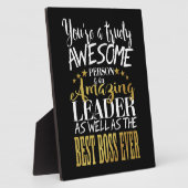 リーダーボス感謝していユー フォトプラーク (側面)