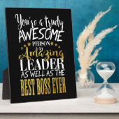 リーダーボス感謝していユー フォトプラーク (側面)