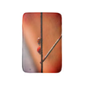 リーダー遊の後を追Ladybugsクローズアップ バスマット (正面縦)