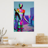 リーダーKen Gage Sci-Fiロボットが必要 ポスター (キッチン)