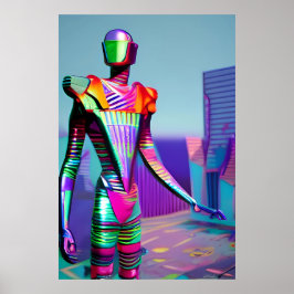 リーダーKen Gage Sci-Fiロボットが必要 ポスター