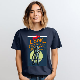 リーダーT考えシャツのような女性に見える Tシャツ