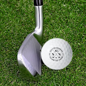 「リーダ後を追ー」モノグカスタムラム ゴルフボール