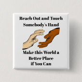 リーチアウトボタン 缶バッジ (正面)