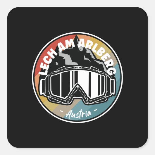 リーチアムアルベルグオーストリアでスキー スクエアシール (正面)
