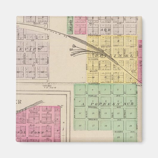 リーチェ、秋川、ハミルトン、クライマックス、カンザス マグネット (正面)