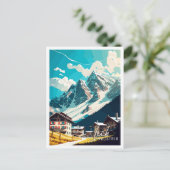 リーチオーストリアアートヴィンテージ旅行イラストレーション ポストカード (スタンド正面)