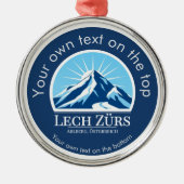 リーチチュールアールベルグオーストリアスキメダルメタルオーナメント メタルオーナメント (正面)