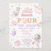 リーチフォーザスターズガールズ宇宙4th誕生日 招待状 (正面/裏面)
