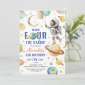 リーチフォーザスターズボーイ宇宙4th誕生日パーティー 招待状 (スタンド正面)