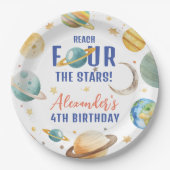 リーチフォーザスターズボーイ銀河系4th誕生日パーティー ペーパープレート (正面)