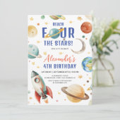 リーチフォーザスターズボーイ銀河系4th誕生日パーティー 招待状 (スタンド正面)